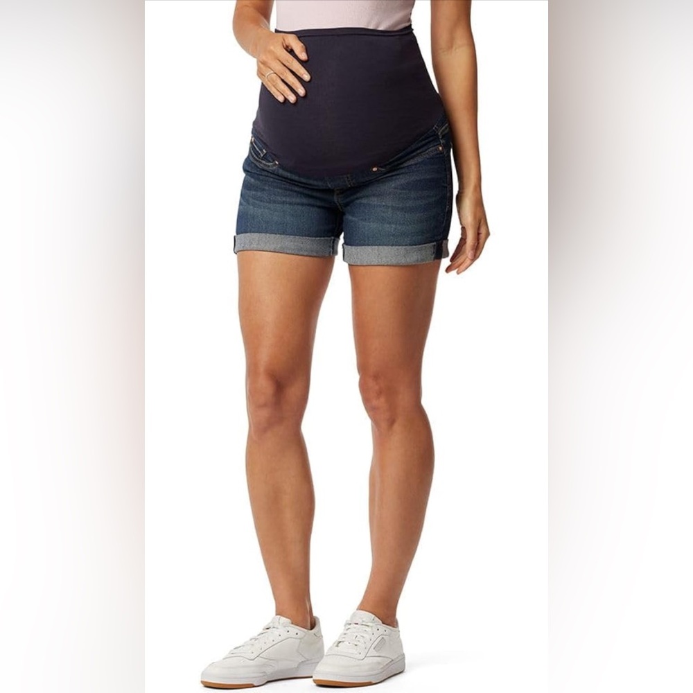 Signature Levi Strauss Women’s Simply Stretch Maternity Denim Shorts‎ S SMALL